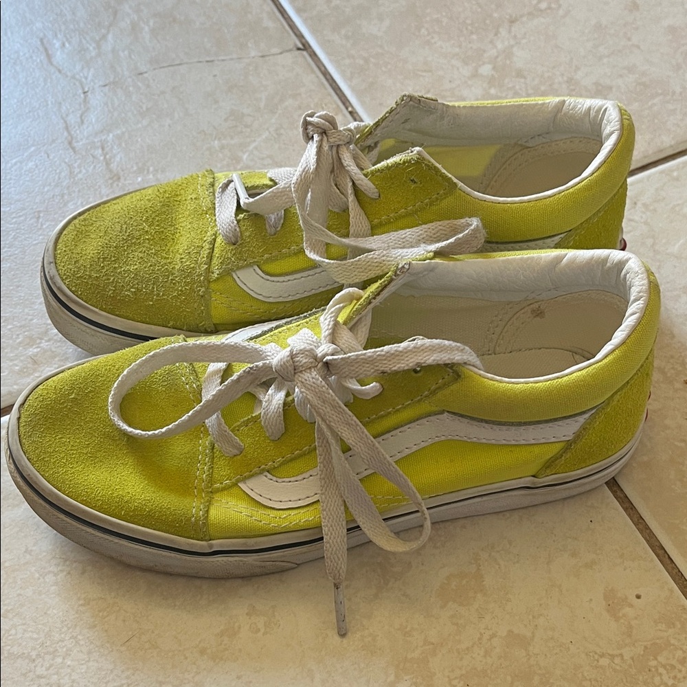Vans Kids Bright Yellow Sneakers